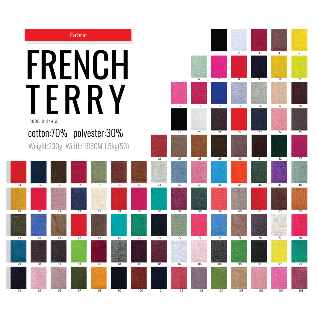ผ้าเกล็ดปลา french terry