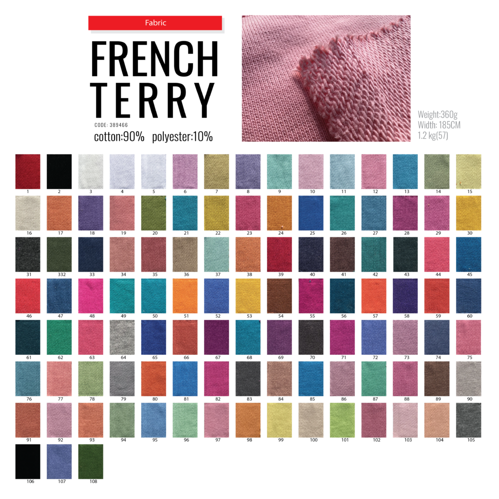 ผ้าเกล็ดปลา french terry