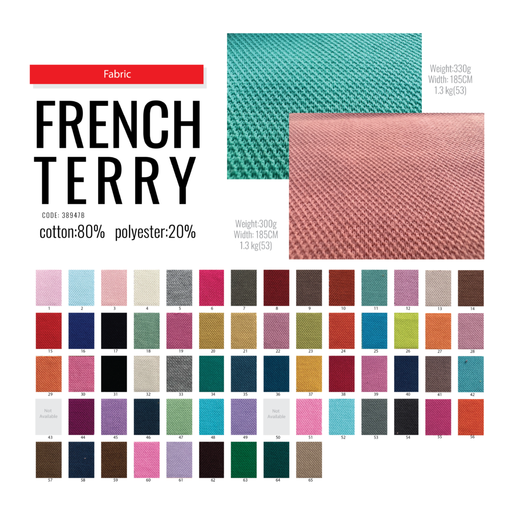 french terry ผ้าเกล็ดปลา